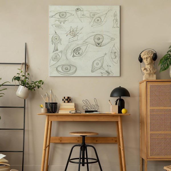Quadro - Frida Kahlo – Drawing of Eyes