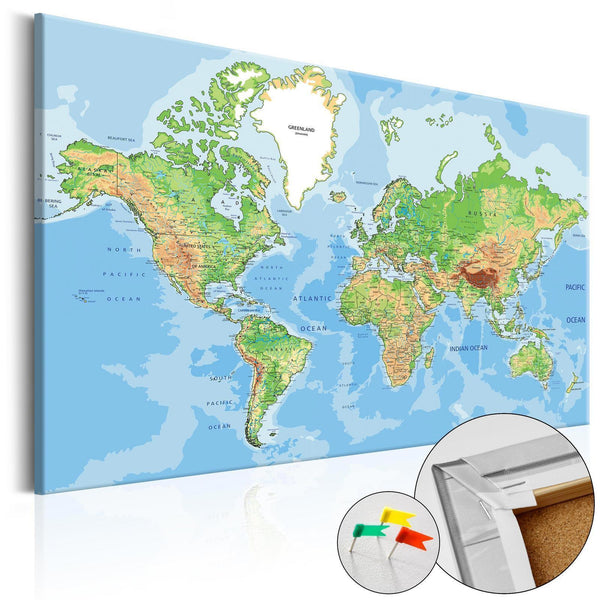 Quadro di sughero - World Geography