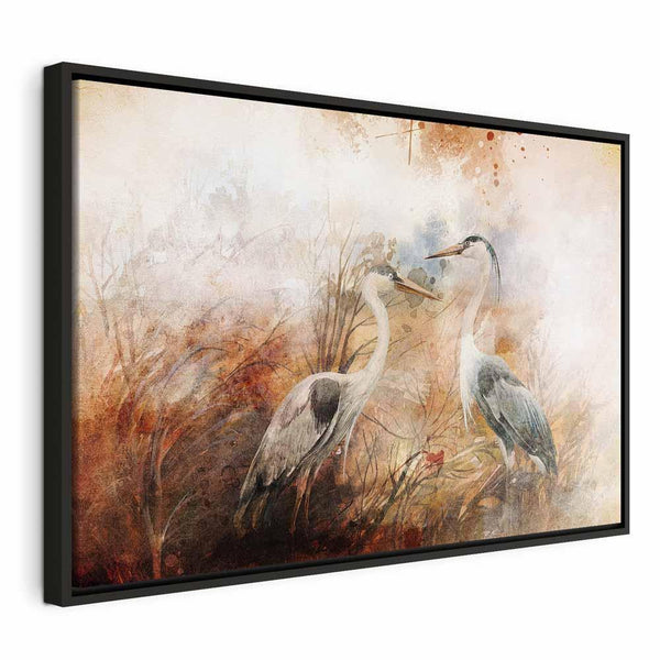 Quadro - Herons on the Hunt (1 Part) Wide