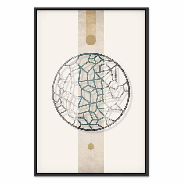 Quadro - Circle with Artistic Details (1-part) - Abstract Shape