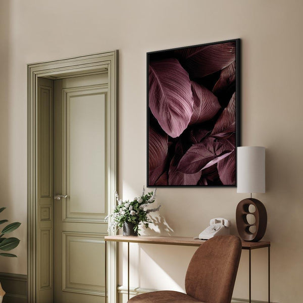 Quadro - Velvet Leaves (1 Part) Vertical