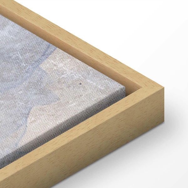 Quadro - Blue Bay - Italian landscape of Lake Como painted with blue ink