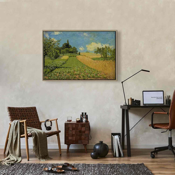 Quadro - Alfred Sisley – Grain fields on the hills of Argenteuil