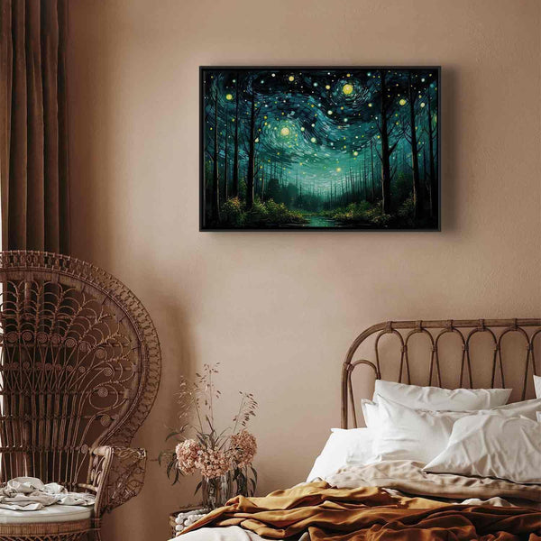 Quadro - Starry night - a contemporary version of Van Gogh's night sky