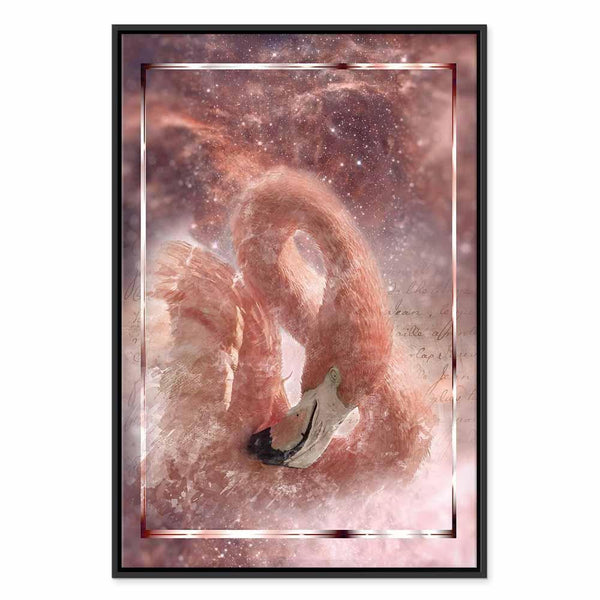 Quadro - Space Flamingo (1 Part) Vertical