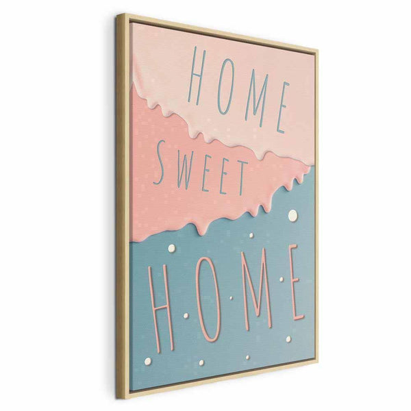 Quadro - Inscriptions: Home Sweet Home (1 Part) Vertical