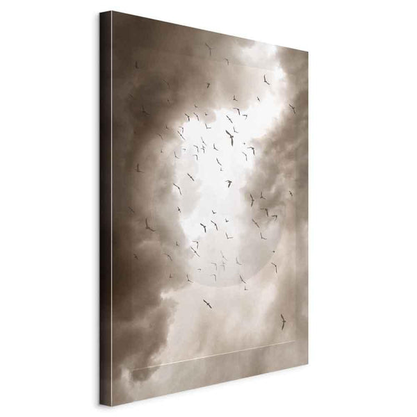 Quadro - Birds in the Clouds (1 Part) Vertical