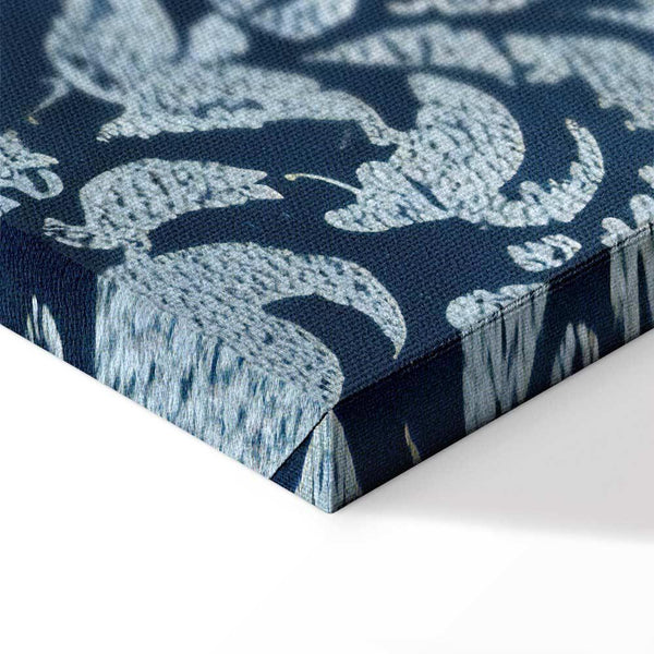 Quadro - Retro Ornament Decorative Motif in Worn Blues