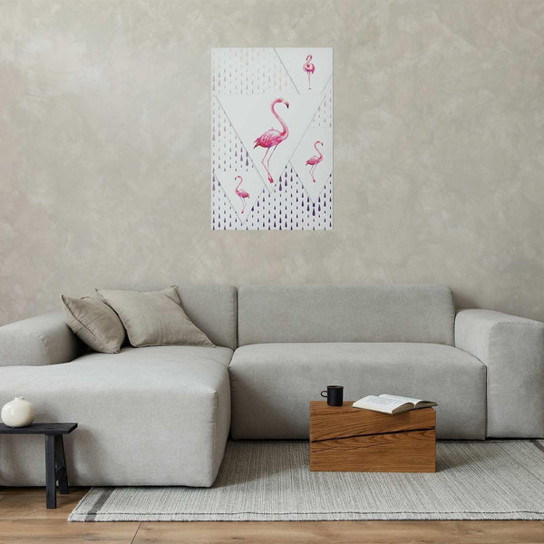 Poster - Flamingo Family