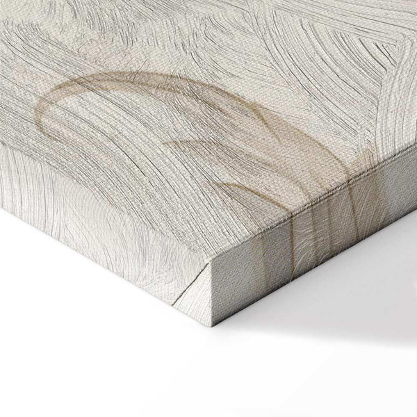 Quadro - Turquoise Flowers in Retro Ambience Floristic Ornaments