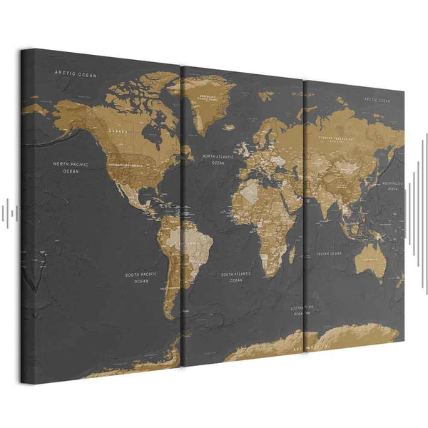 Quadro - World Map: Modern Aesthetics