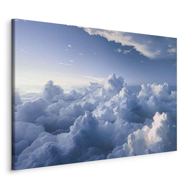 Quadro - Aerial Landscapes: Rays Lighting Up Fluffy Cloud Formations