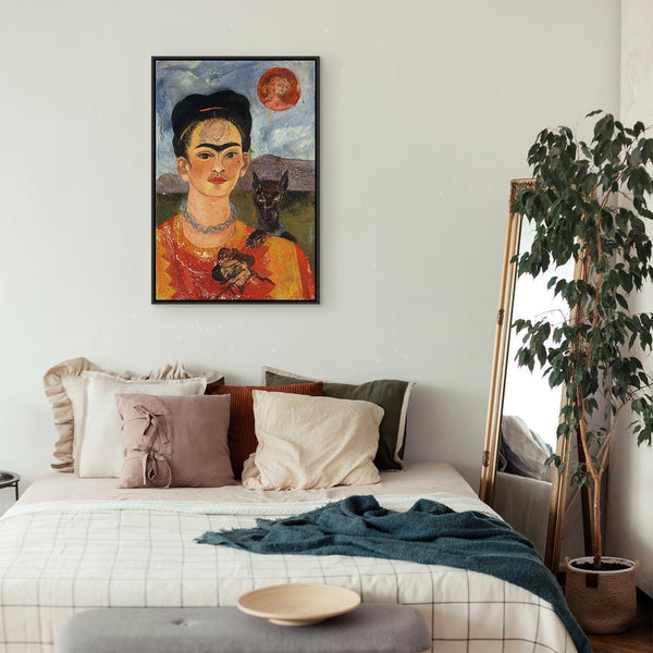 Quadro - Frida Kahlo – Self-Portrait with Diego on My Breast