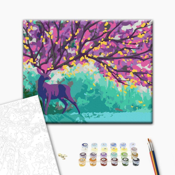 Quadro fai da te - Purple Deer