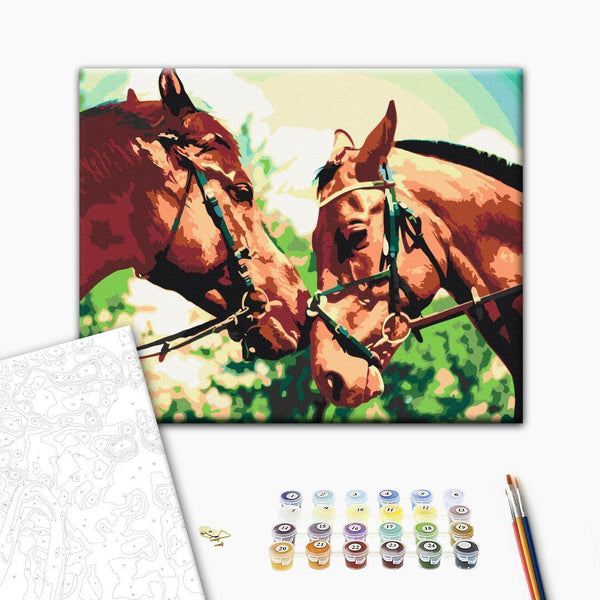 Quadro fai da te - Two Horses