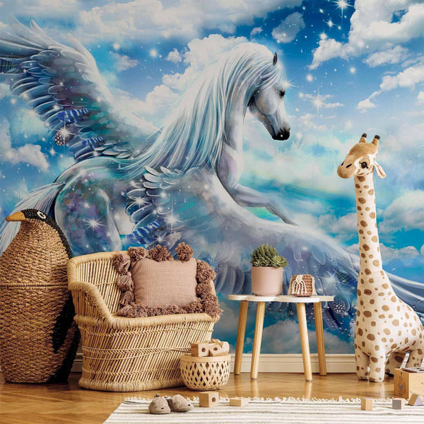 Carta da parati - Pegasus (Blue)