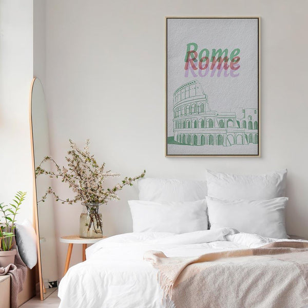 Quadro - Rome in Watercolours (1 Part) Vertical