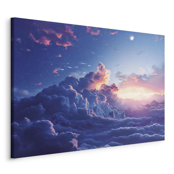 Quadro - Night Concert in the Mountains: Clouds Illuminated by the Last Rays of the Sun