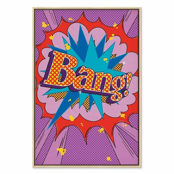 Quadro - Comic Street Art (1-part) - Colorful Text on Vibrant Background