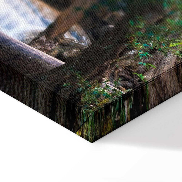 Quadro - Buddha and waterfall