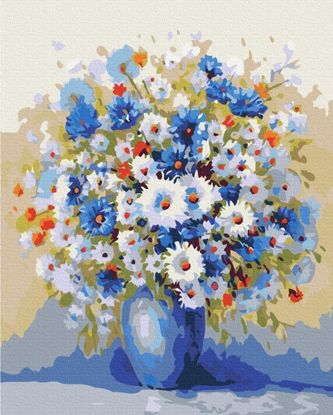 Quadro fai da te - A vase with a bouquet of wildflowers