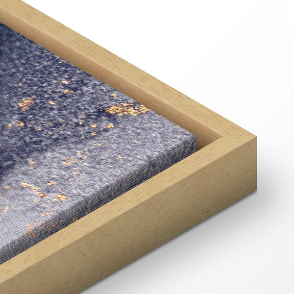 Quadro - Marble and navy blue – abstract textured pattern inspired by the starry sky