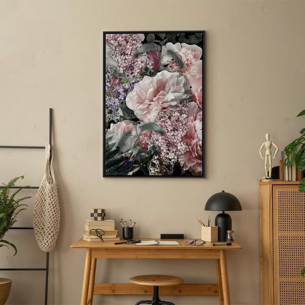Quadro - Among Flowers (1-part) - Blooming Plants in Nature's Colors