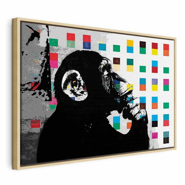 Quadro - Banksy The Thinker Monkey