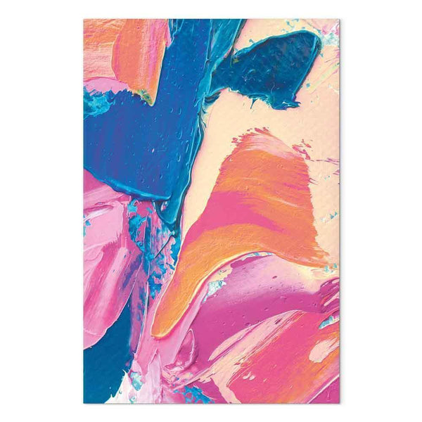 Quadro - Energetic Shapes - Dynamic Oil Paint Composition on Canvas