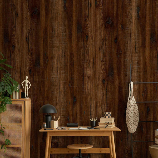 Carta da parati - Legno scuro