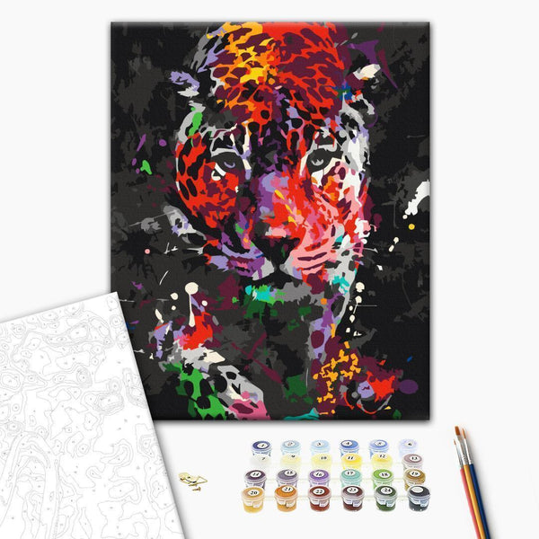 Quadro fai da te - Spotted Leopard