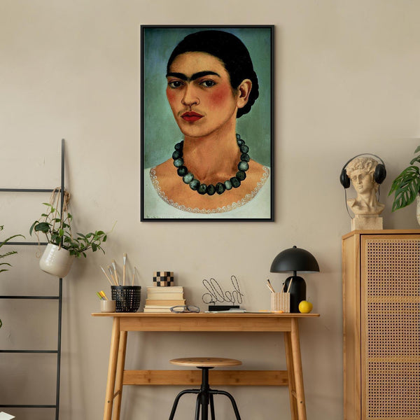 Quadro - Frida Kahlo – Self-Portrait with Beaded Necklace
