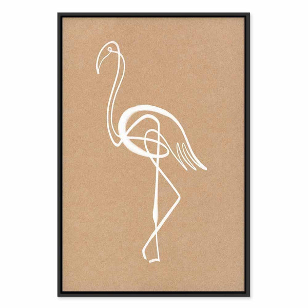 Quadro - White Flamingo (1 Part) Vertical