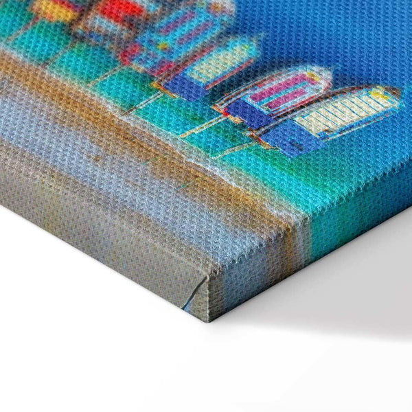 Quadro - Colourful Boats (1 Part) Narrow