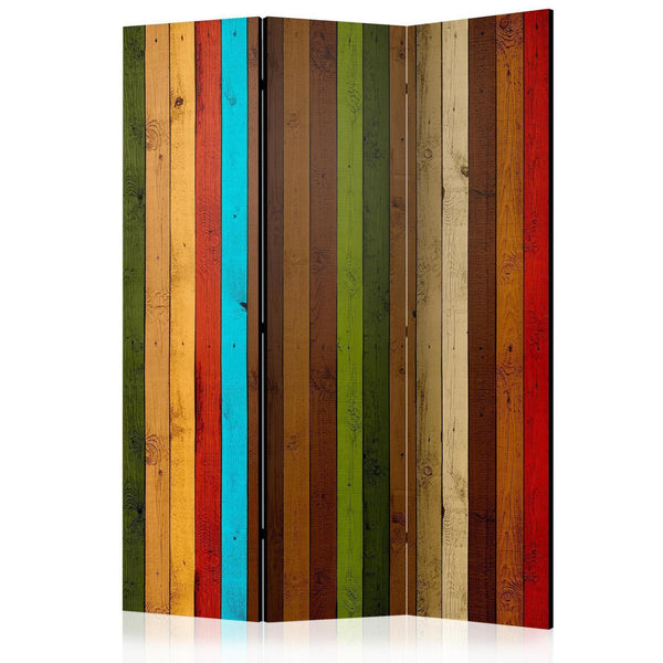 Paravento - Wooden rainbow