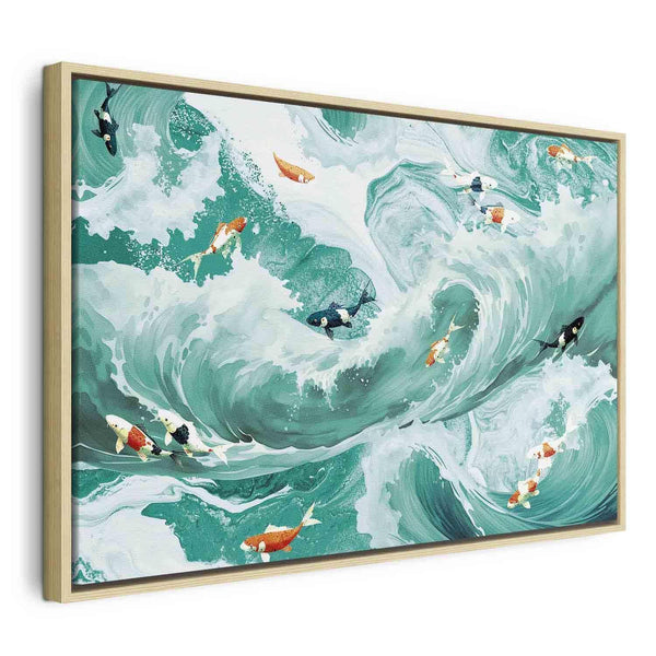 Quadro - Fish and waves