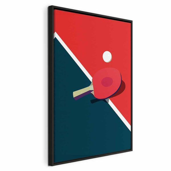 Quadro - Table Tennis - Racket and Ball on the Table