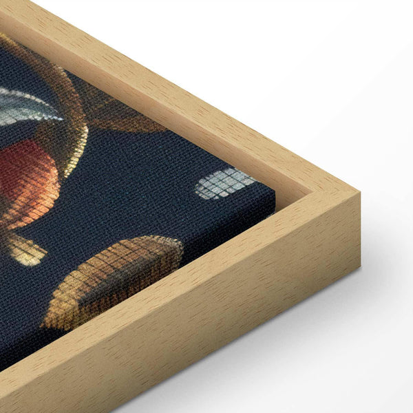 Quadro - Tapestry Large Flowers Retro Floral Motif in Kilim Style