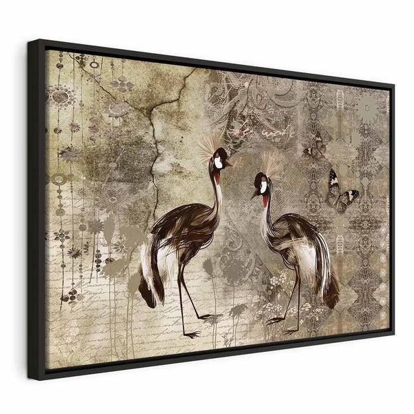 Quadro - Retro Cranes (1 Part) Wide