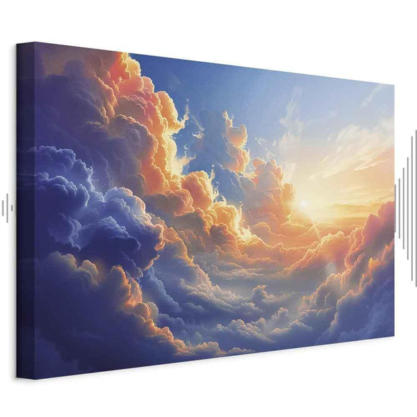 Quadro - Sunset Over a Cloudy Sea: A Wonderful Symphony of Colors