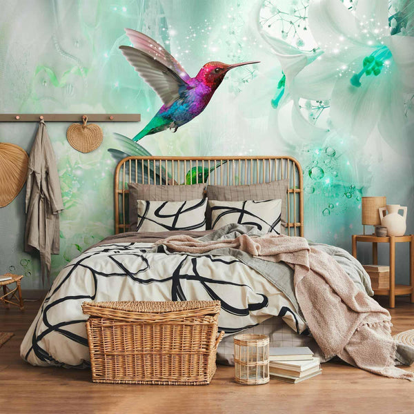 Carta da parati - Colourful Hummingbirds (Green)