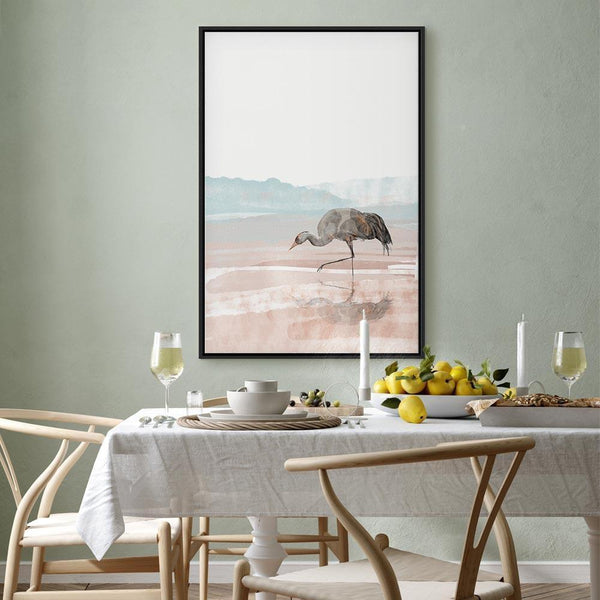 Quadro - Crane in the Morning (1 Part) Vertical