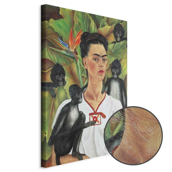 Quadro - Frida Kahlo – Self-Portrait with Monkeys