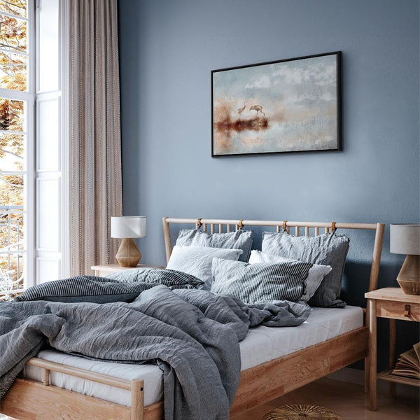 Quadro - Cranes in the Morning (1 Part) Wide