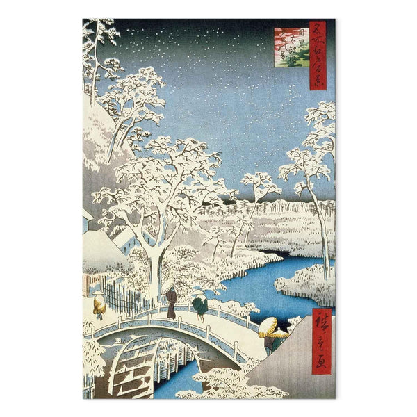 Quadro XXL - Utagawa Hiroshige – Drum bridge and Setting Sun Hill at Meguro