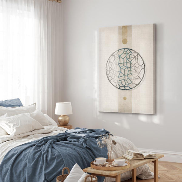 Quadro - Circle with Artistic Details (1-part) - Abstract Shape