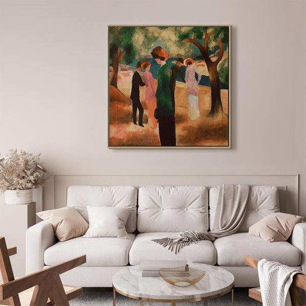 Quadro - August Macke – Lady in Green Jacket