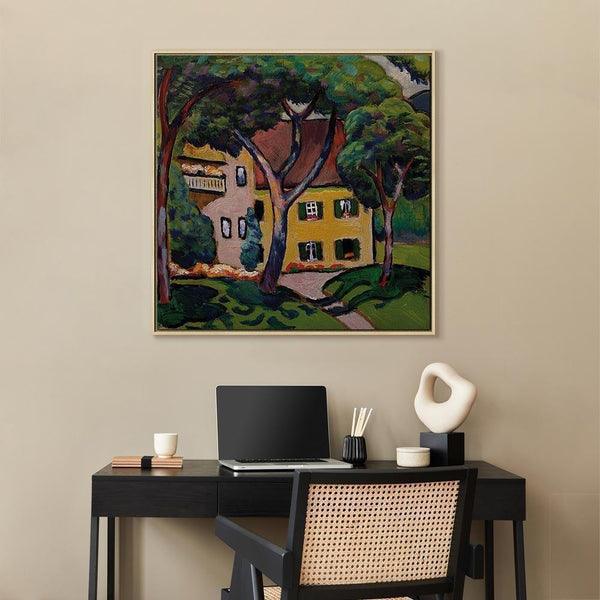 Quadro - August Macke – Staudacherhaus in Tegernsee