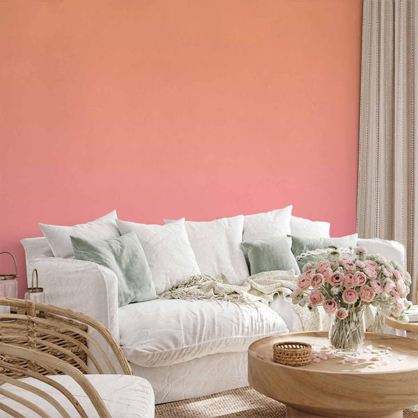 Carta da parati - Warm Sunset - Gradient Background from Orange to Pink