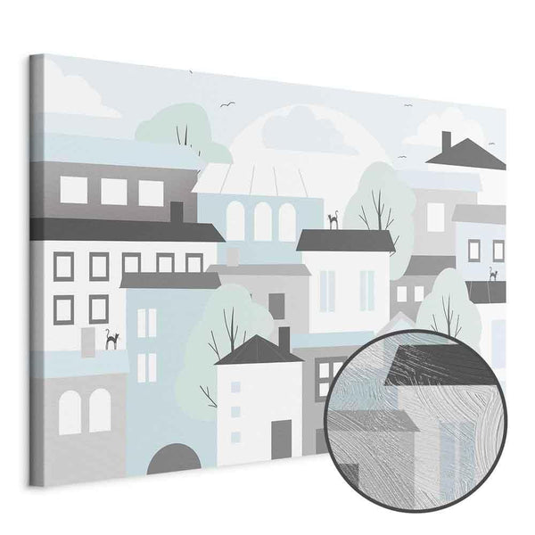 Quadro - Colorful Town (1 Part) Wide